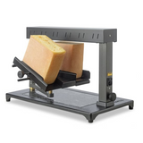 Raclette melter SUPER with a quarter square on each side of cheese holder