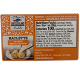 Emmi Raclette Cheese from Switzerland, block, about 1.75lbs