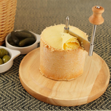 Girolle with tete de moine cheese