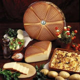 Le Brezain, smoked raclette cheese with food