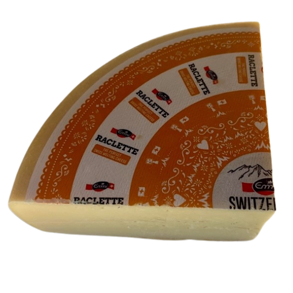 Emmi Raclette Cheese from Switzerland, round, quarter wheel ...