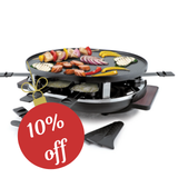 Swissmar - 8 Pers Matterhorn Oval Raclette Grill, revers. non-stick top