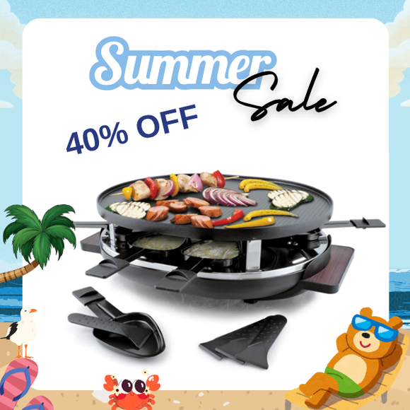 Raclette Grill Matterhorn, oval for 8 from Swissmar