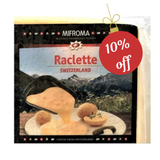 Mifroma Raclette Cheese from Switzerland, 1/4 square 3.5lbs