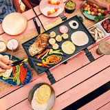 Swissmar Verso 8 Person Indoor Outdoor Raclette Cast Iron Top