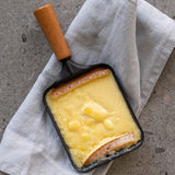Raclette cheese from Seiler, melted