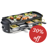Stockli - 8 Pers Raclette Grill Cheeseboard V8, non-stick top