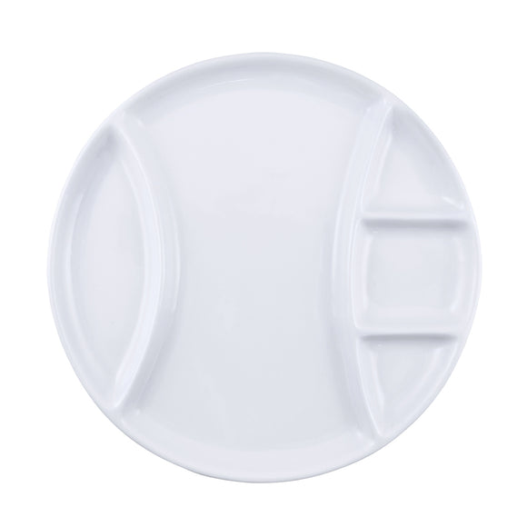 Raclette / Fondue Plates from Swissmar, white, round set of 4