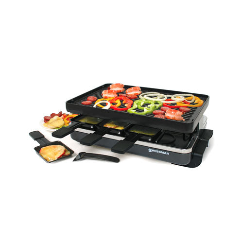 Swissmar - 8 Person Classic Raclette Grill /w reversible cast iron top ...