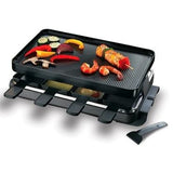 Swissmar Raclette Grill, black, non-stick grill top