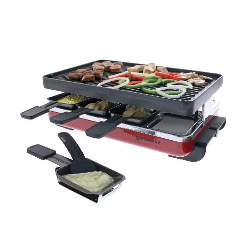 Swissmar - 8 Person Red Classic Raclette Grill /w cast iron top