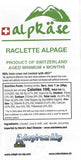 Maran Raclette Alp Cheese Nutrition Label