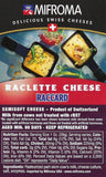 Nutrition label raclette cheese from Mifroma Switzerland