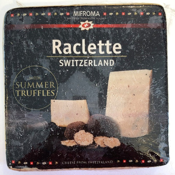 Swiss raclette cheese with truffle from Mifroma