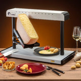 Raclette Melter Zinal for one half of cheese with food