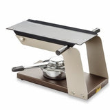 Swiss made raclette melter Racly, non-electric, side view