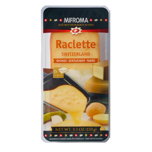 Mifroma smoked sliced raclette cheese from Switzerland